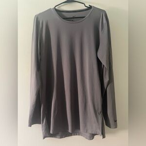 Nike Men's Charcoal Long Sleeve Tee